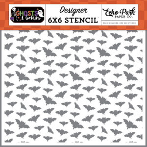 Echo Park Ghosts & Goblins Stencil Beware of Bats