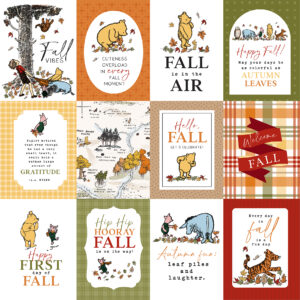 Echo Park WTP Autumn 12X12 3X4 Journaling Cards