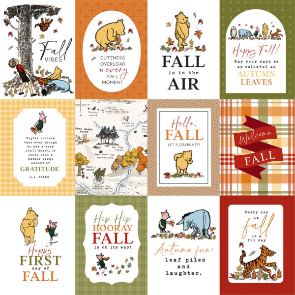 Echo Park WTP Autumn 12X12 3X4 Journaling Cards