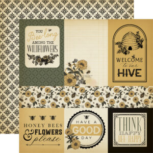 Carta Bella Honey Bee 12X12 Multi Journaling Cards
