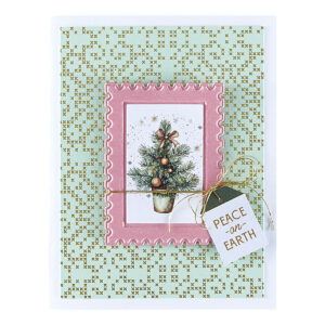 Spellbinders Postage Stamps 3D Emboss & Cut Folder From the Holiday Magic Collection