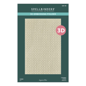 Spellbinders Linen 3D Embossing Folder From the Texture & Foliage Collection By Suzanne Hue