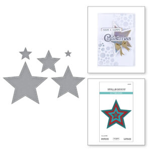 Spellbinders Essential Stars Etched Dies From the All About Christmas Collection By Lisa Horton