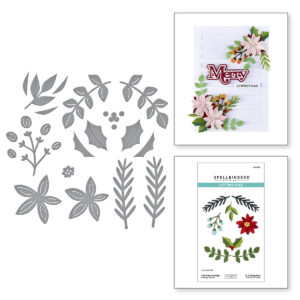 Spellbinders Christmas Foliage Etched Dies From the All About Christmas Collection By Lisa Horton