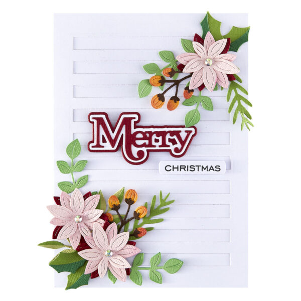 Spellbinders Christmas Foliage Etched Dies From the All About Christmas Collection By Lisa Horton