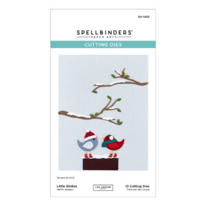 Spellbinders Little Birdies Etched Dies From the All About Christmas Collection By Lisa Horton