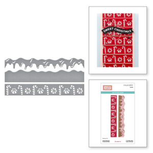 Spellbinders Sweet Borders Etched Dies From the Candy Christmas Collection By Stamperia
