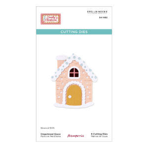 Spellbinders Gingerbread House Etched Dies From the Candy Christmas Collection By Stamperia