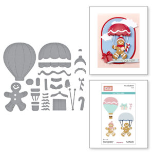 Spellbinders Gingerbread Delivery Etched Dies From the Candy Christmas Collection By Stamperia