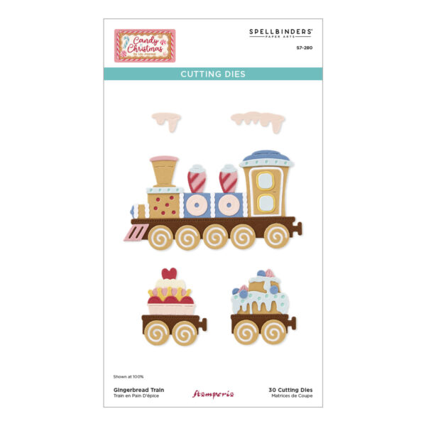 Spellbinders Gingerbread Train Etched Dies From the Candy Christmas Collection By Stamperia Spellbinders Gingerbread Train Etched Dies From the Candy Christmas Collection By Stamperia