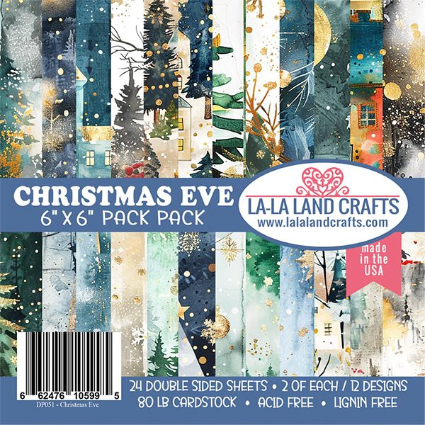 Lala Land Crafts Paper Pack Christmas Eve