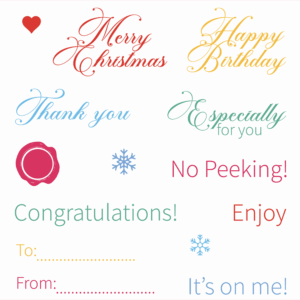 LDRS Stamp Gift Card Greetings