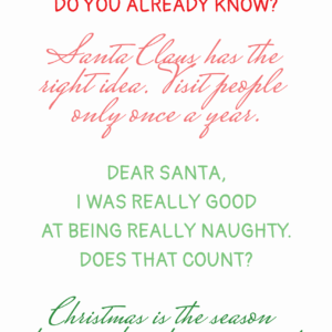 LDRS Stamp Christmas Humor Sentiments