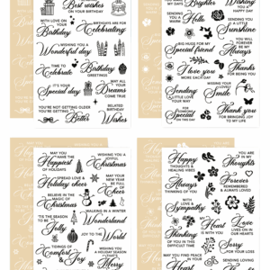 LDRS Sentimental Rub-on Transfers Bundle I: Black & White