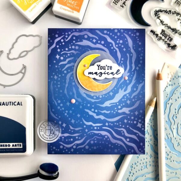 Hero Arts Stencil Nebula