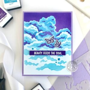 Hero Arts Stencil Layering Clouds