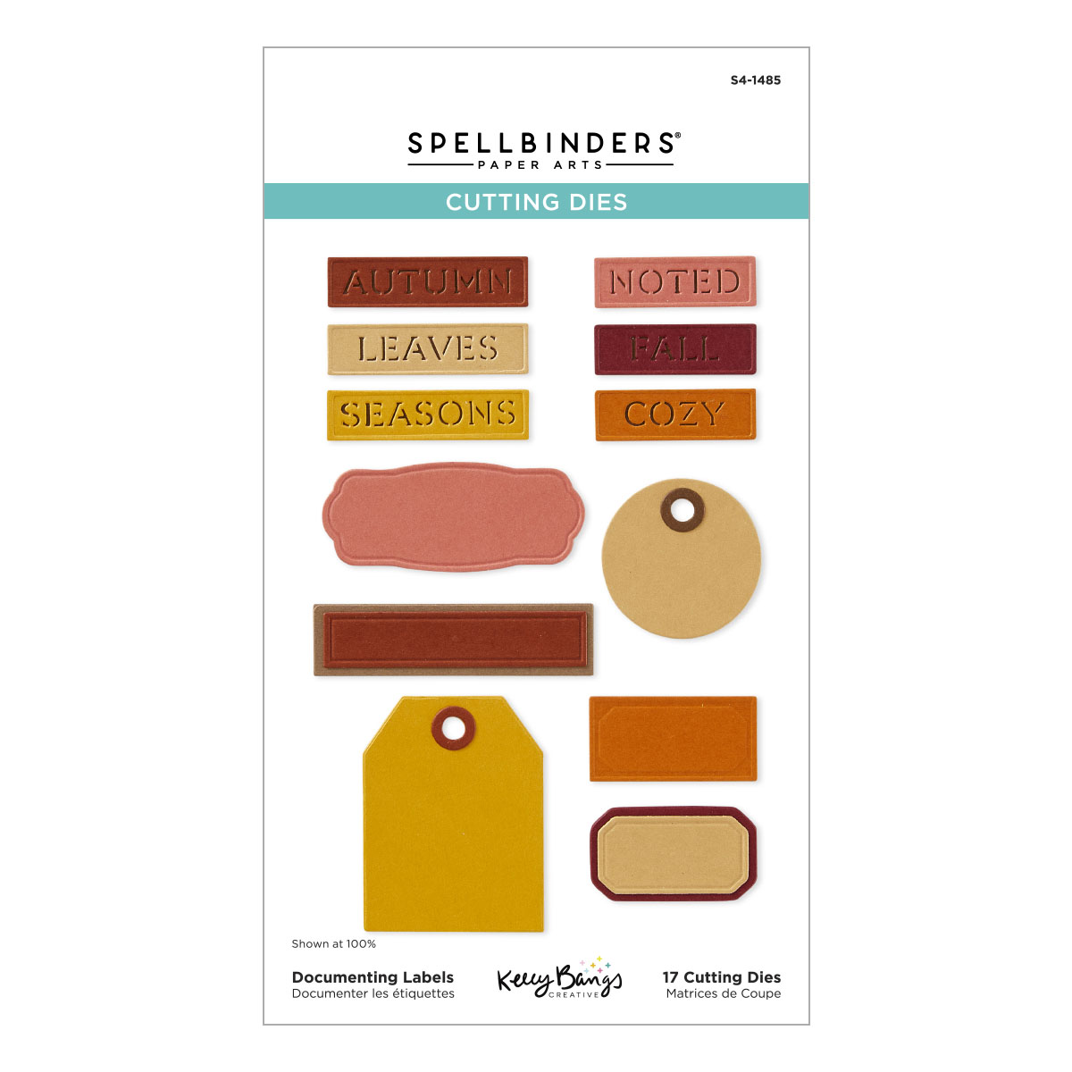 Spellbinders Documenting Labels Etched Dies From the Autumn Archives Collection By Kelly Bangs