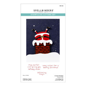 Spellbinders Chimney Caper Clear Stamp & Die Set From the Merry Mischief Collection