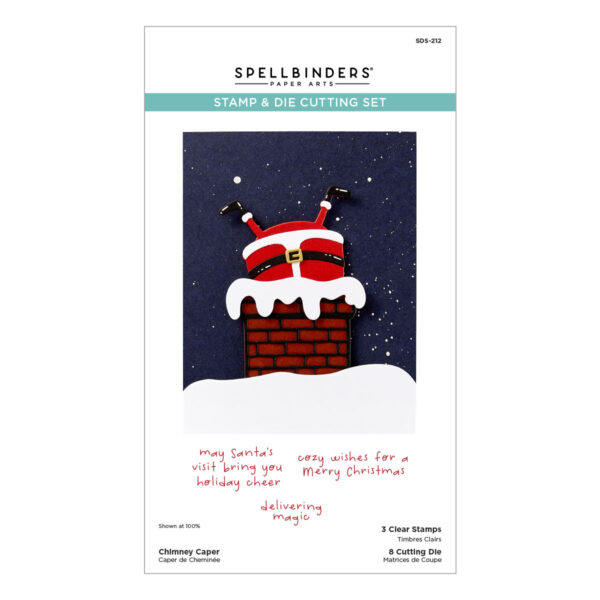 Spellbinders Chimney Caper Clear Stamp & Die Set From the Merry Mischief Collection Spellbinders Chimney Caper Clear Stamp & Die Set From the Merry Mischief Collection
