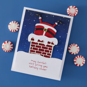 Spellbinders Chimney Caper Clear Stamp & Die Set From the Merry Mischief Collection