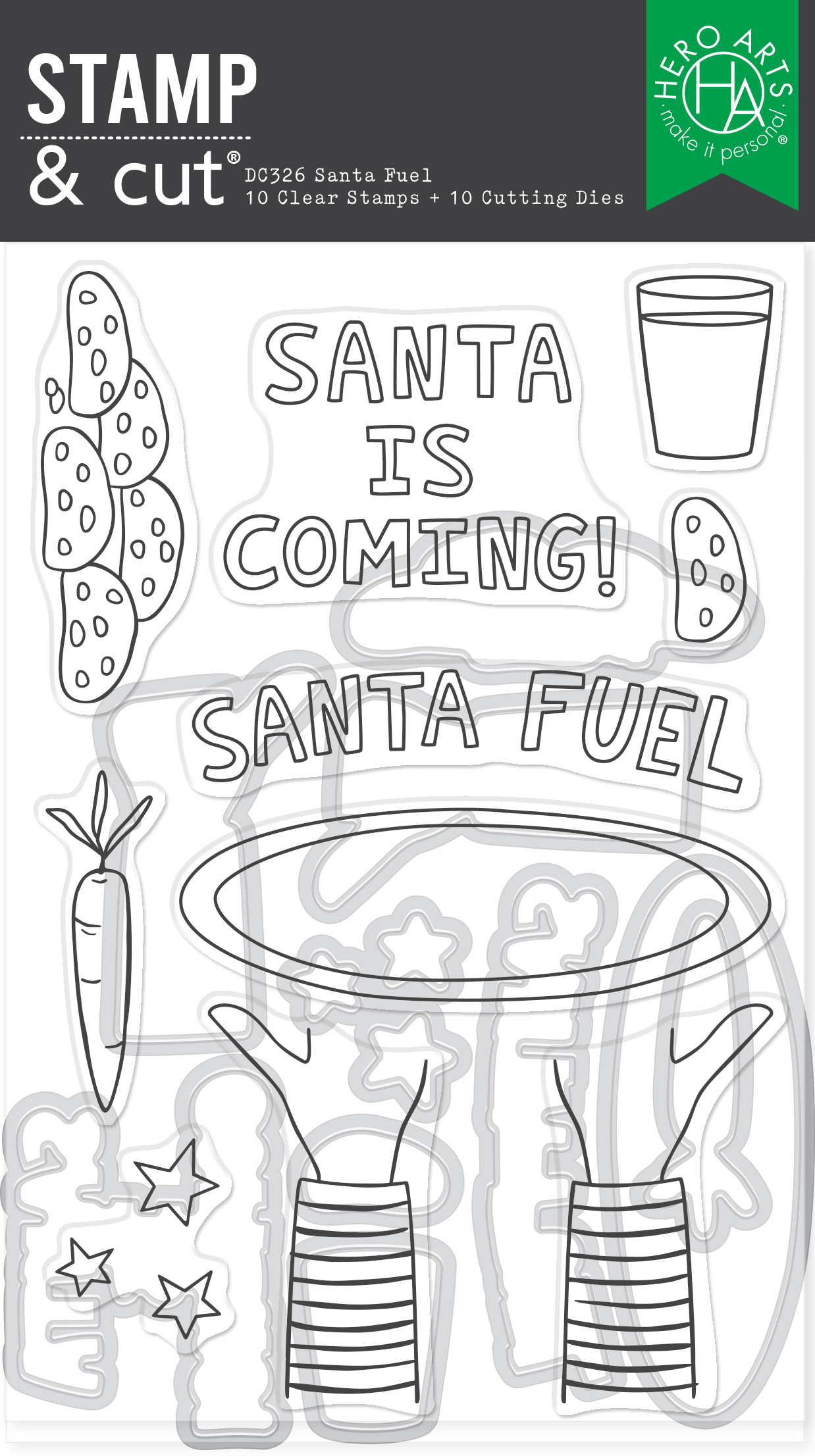Hero Santa Fuel Stamp & Cut Set From the Yule Fuel Collection