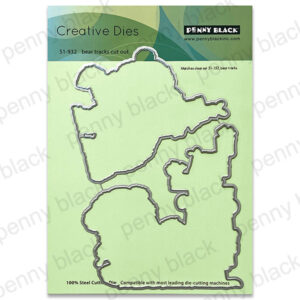 Penny Black Die Bear Tracks Cut Out