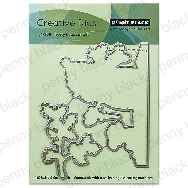 Penny Black Die Frosty Hops Cut Out