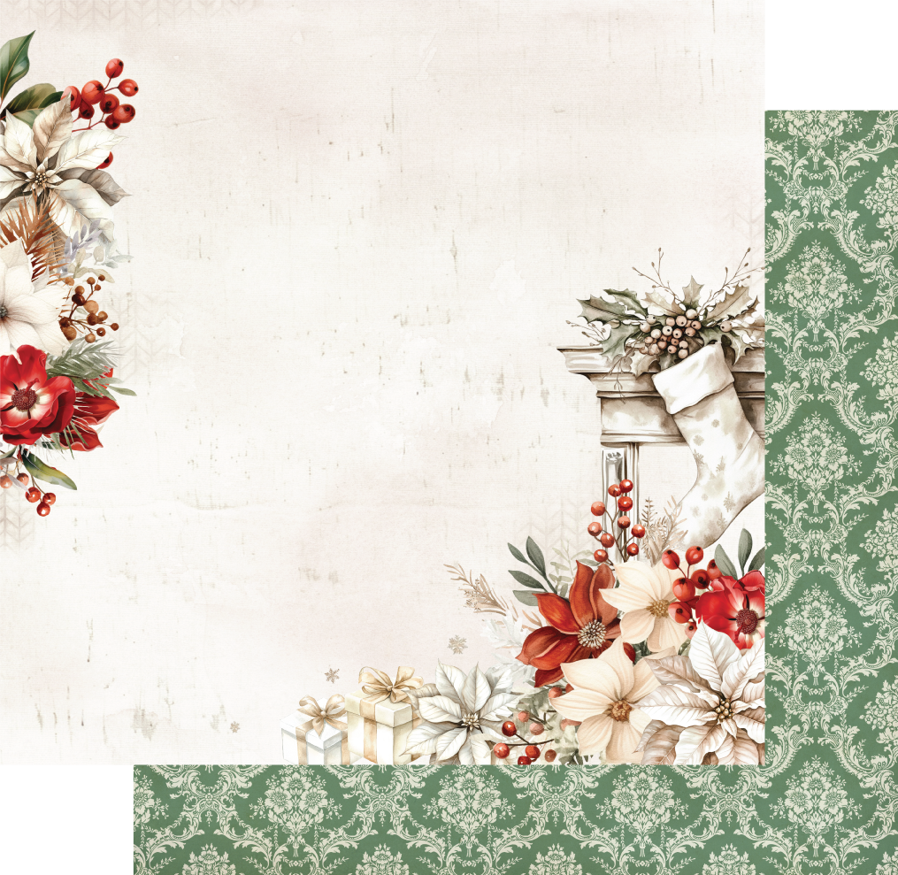 Uniquely Creative Home For Christmas 12X12 Hearth & Heart Paper