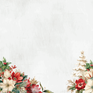 Uniquely Creative Home For Christmas 12X12 Holly in the Hall Paper