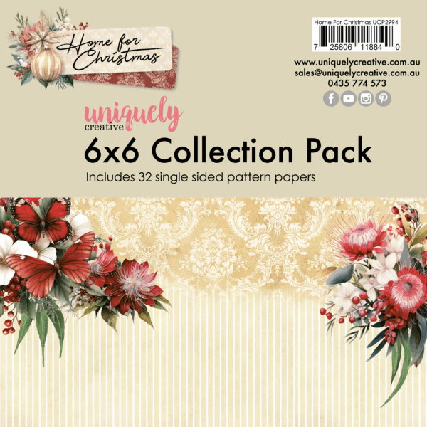 Uniquely Creative Home For Christmas Christmas 6 X 6 Collection Pack