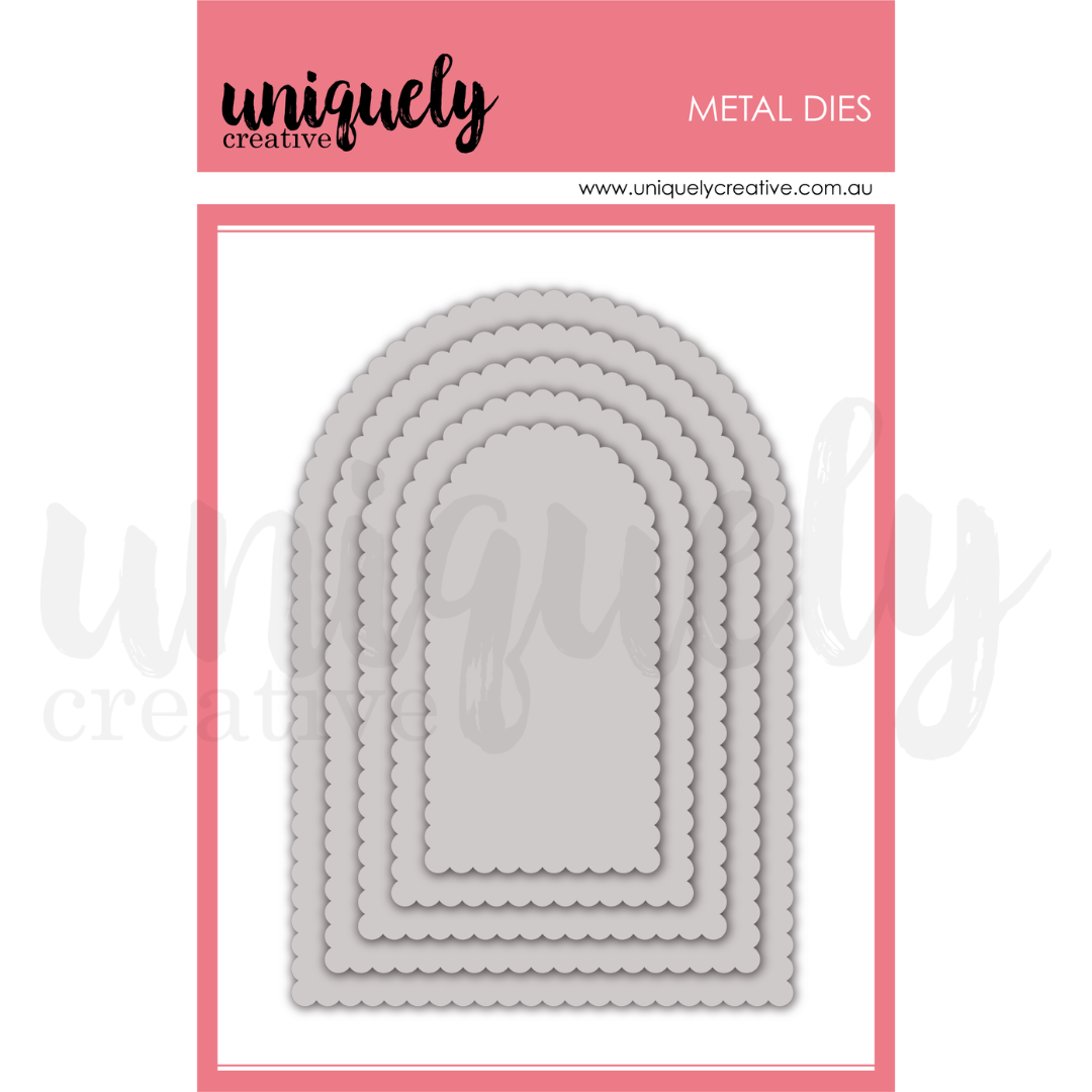 Uniquely Creative Die Scalloped Arches