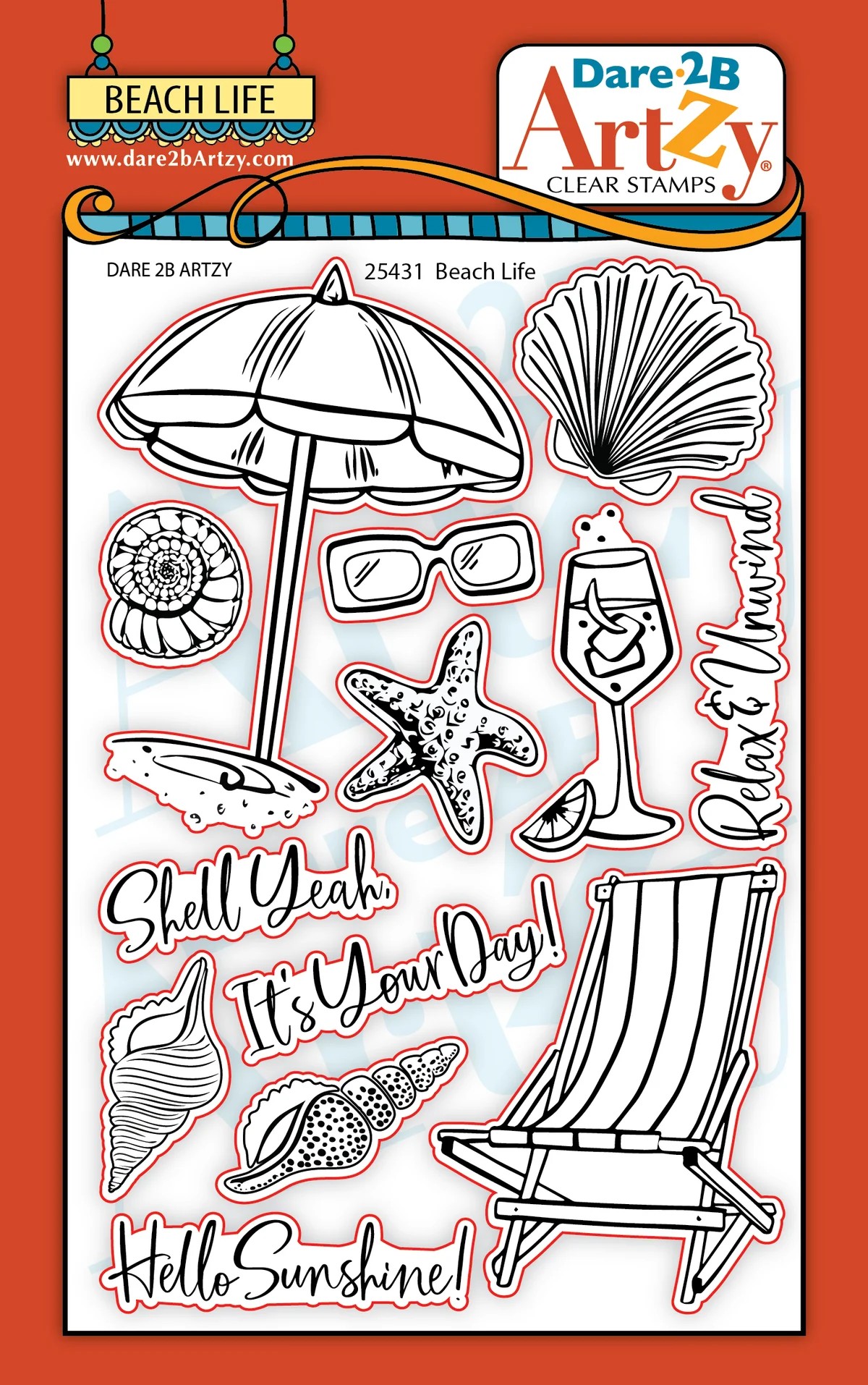 Dare 2B Artzy Stamp Beach Life