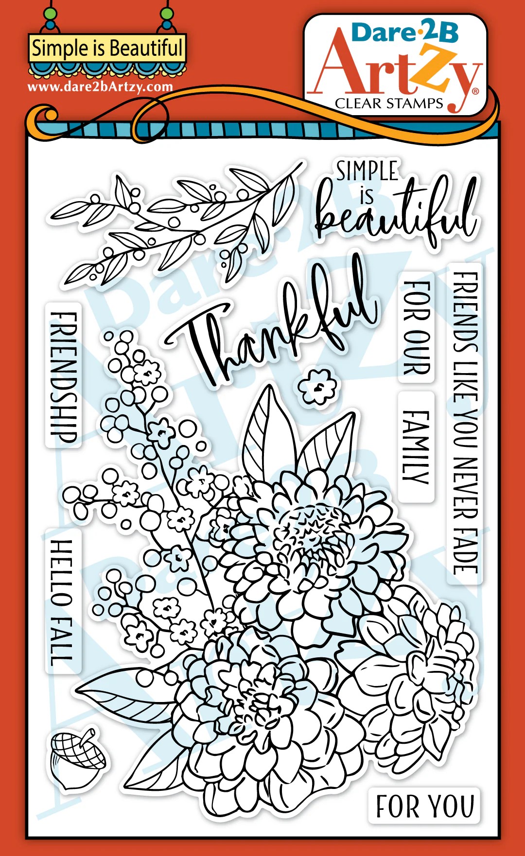 Dare 2B Artzy Stamp Simple Is Beautiful