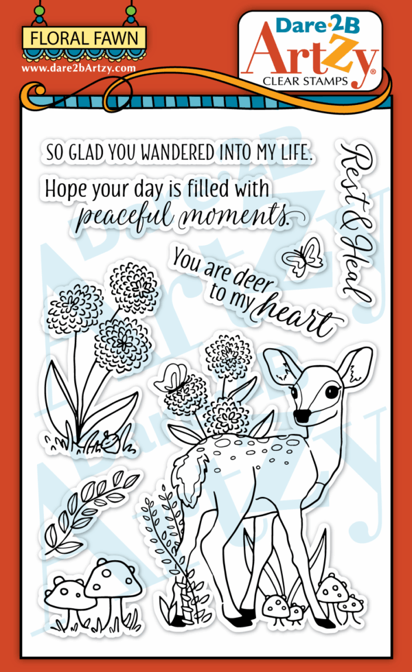 Dare 2B Artzy Stamp Floral Fawn