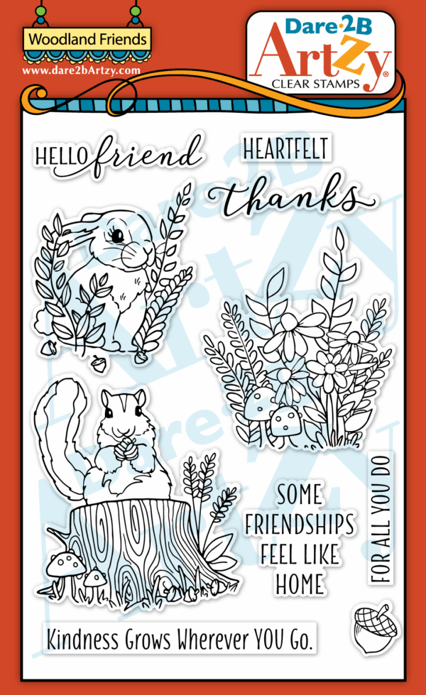 Dare 2B Artzy Stamp Woodland Friends