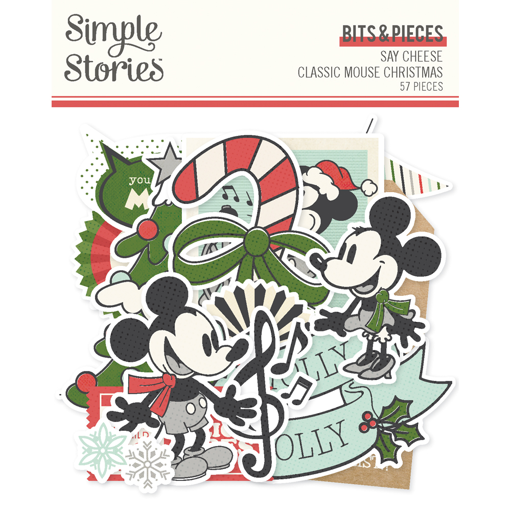 Simple Stories Say Cheese Classic Mouse Christmas Bits & Pieces