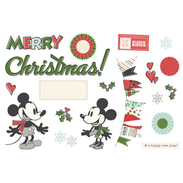 Simple Stories Say Cheese Classic Mouse Christmas Simple Pages Page Pieces