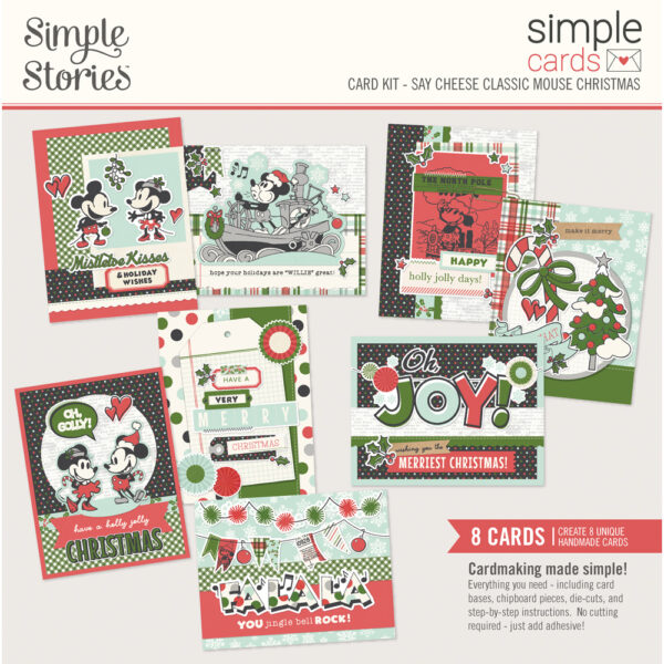 Simple Stories Say Cheese Classic Mouse Christmas Simple Cards Card Kit Simple Stories Say Cheese Classic Mouse Christmas Simple Cards Card Kit