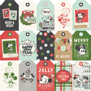 Simple Stories Say Cheese Classic Mouse 12X12 Christmas Tag Elements