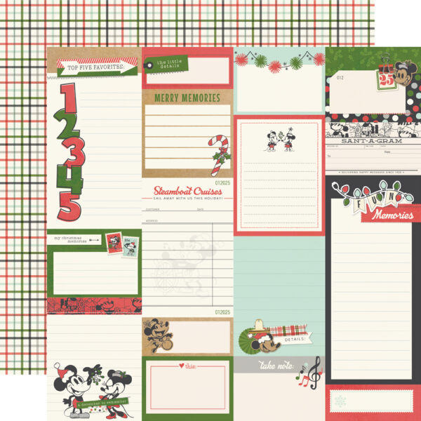 Simple Stories Say Cheese Classic Mouse 12X12 Christmas Journal Elements Simple Stories Say Cheese Classic Mouse 12X12 Christmas Journal Elements