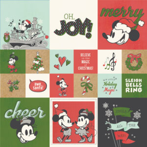 Simple Stories Say Cheese Classic Mouse 12X12 Christmas 2X2/4X4 Elements