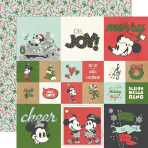 Simple Stories Say Cheese Classic Mouse 12X12 Christmas 2X2/4X4 Elements