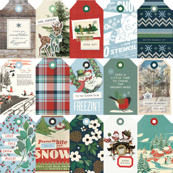 Simple Stories Simple Vintage Flannel Season 12X12 Tag Elements
