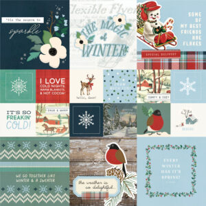 Simple Stories Simple Vintage Flannel Season 12X12 2X2/4X4 Elements
