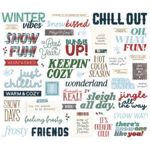 Simple Stories Simple Vintage Flannel Season Sentiment Bits & Pieces