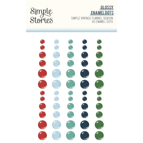 Simple Stories Simple Vintage Flannel Season Enamel Dots