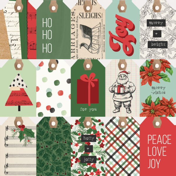 Simple Stories All Wrapped Up 12X12 Tag Elements