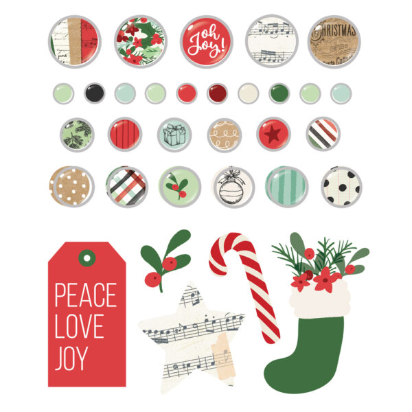 Simple Stories All Wrapped Up Decorative Brads