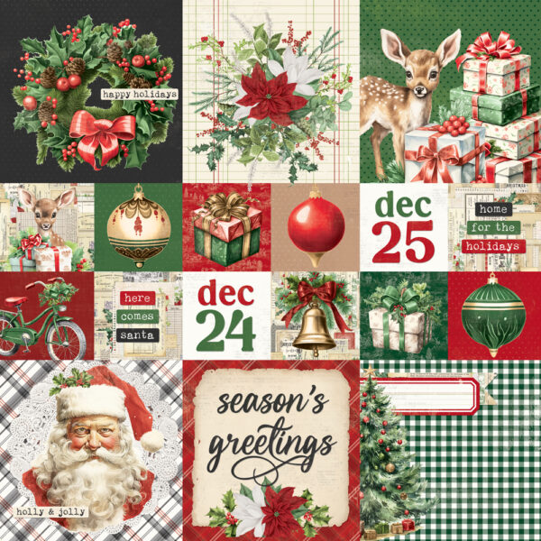 Simple Stories Simple Vintage Believe 12X12 2X2/4X4 Elements