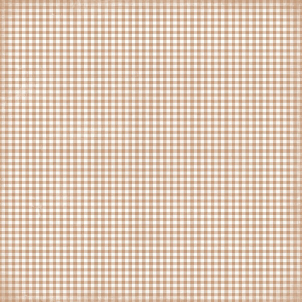 Simple Stories Simple Vintage Believe 12X12 Gingerbread Gingham